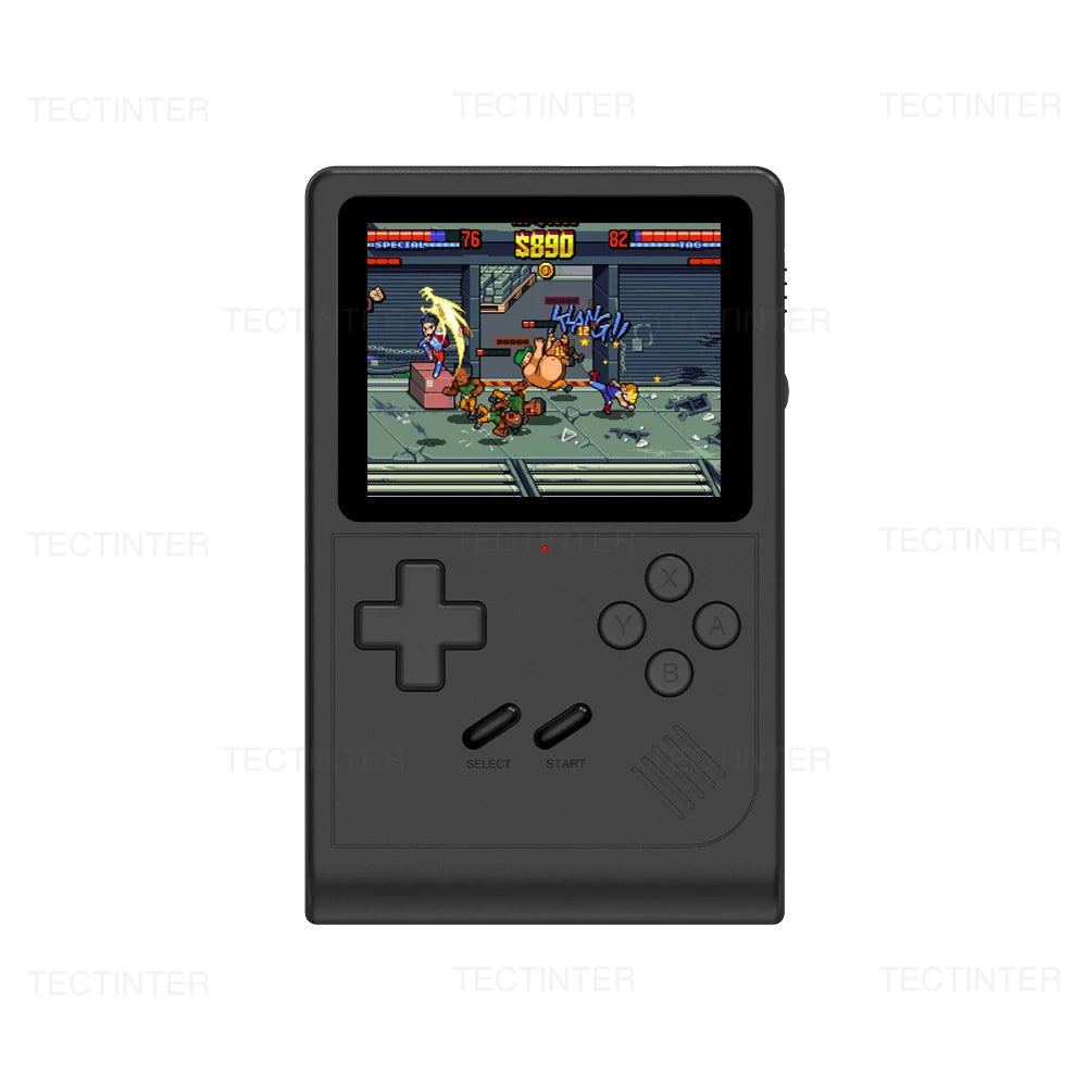 GB300 Player de jogos portátil com tela de 3,0 polegadas, console de videogame com saída AV, console de jogos retrô com 8G integrado, mais de 6.000 jogos