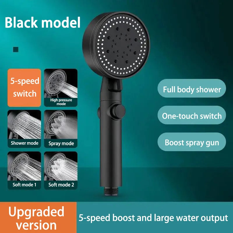Chuveiro Xiaomi Boosting com 5 modos, ajustável, alta pressão