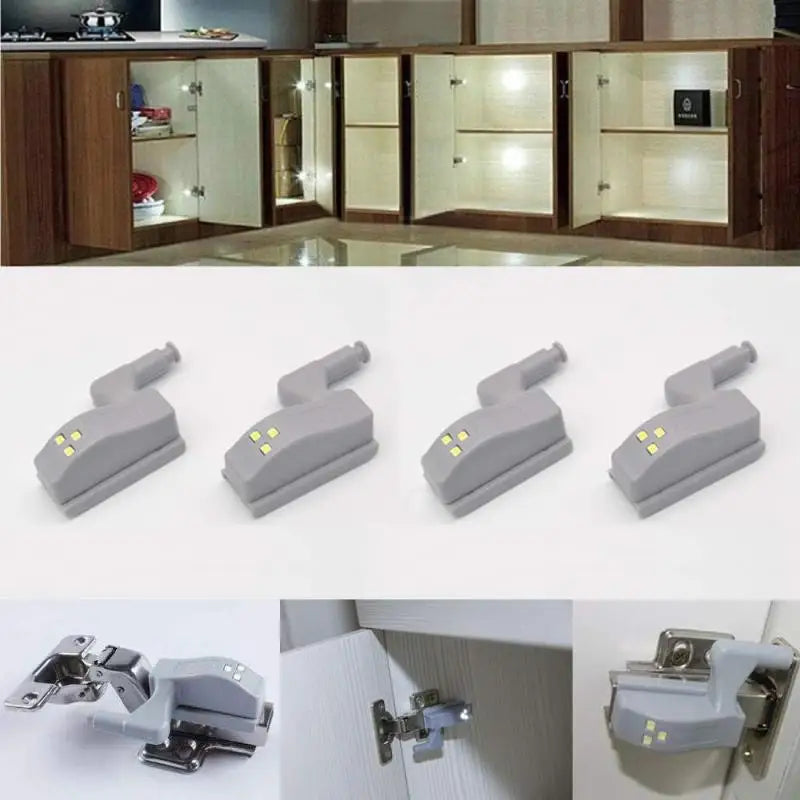 Lâmpada LED com dobradiça interna sem bateria, luzes para armários de guarda-roupa, luzes com sensor, quarto, cozinha, armário, lâmpada noturna