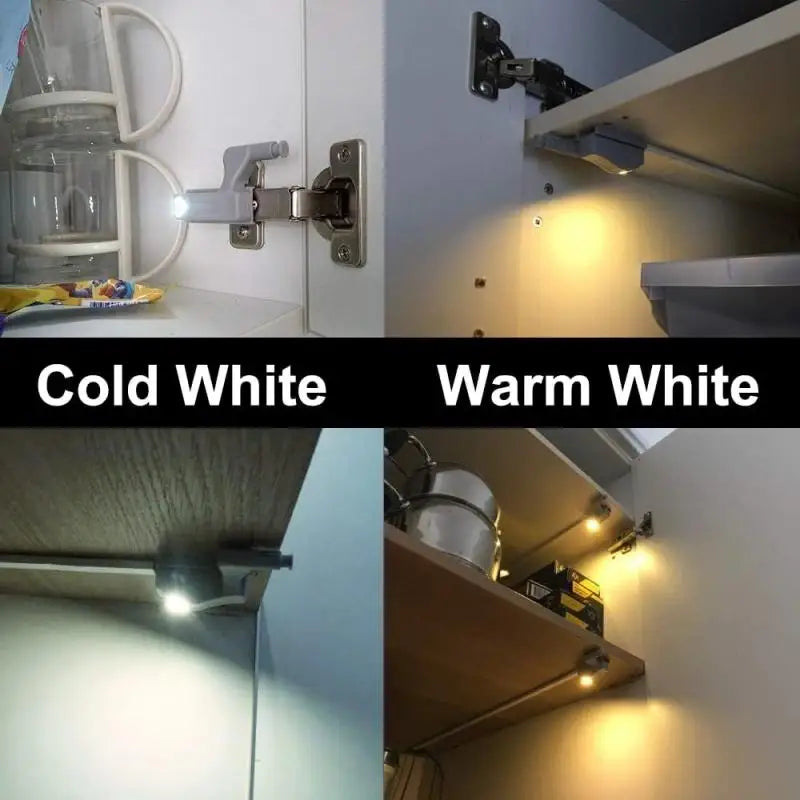 Lâmpada LED com dobradiça interna sem bateria, luzes para armários de guarda-roupa, luzes com sensor, quarto, cozinha, armário, lâmpada noturna