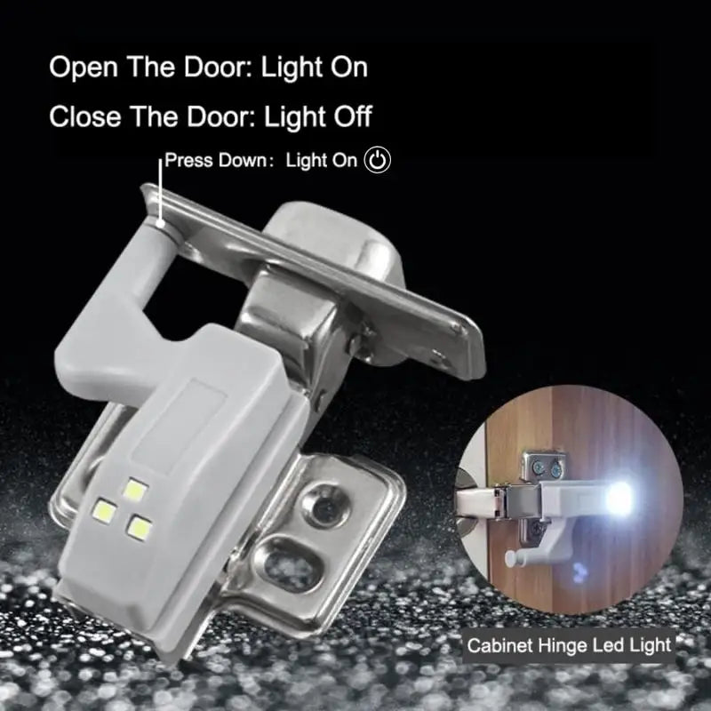 Lâmpada LED com dobradiça interna sem bateria, luzes para armários de guarda-roupa, luzes com sensor, quarto, cozinha, armário, lâmpada noturna