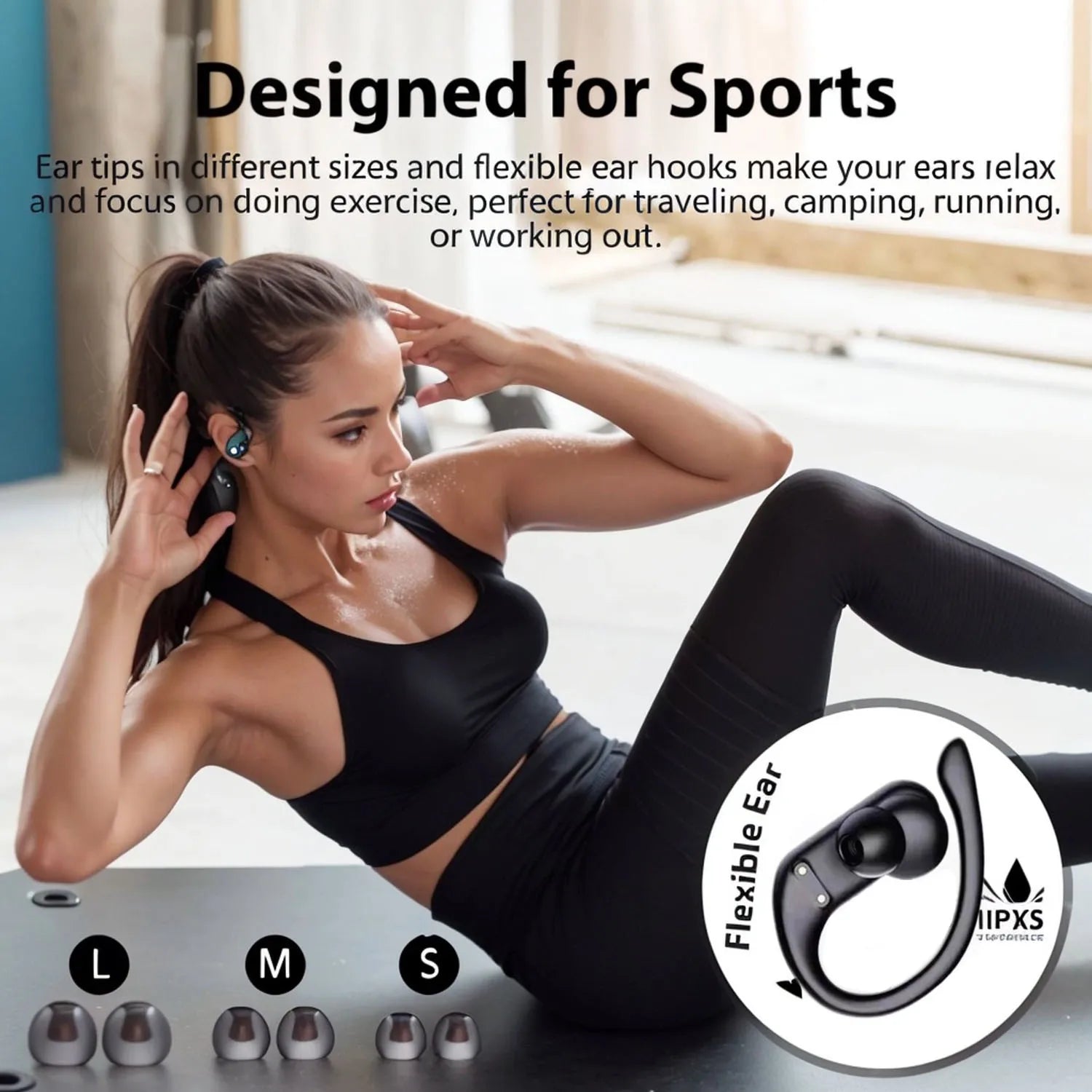 Xiaomi TWS Fones de ouvido Bluetooth sem fio ,Design esportivo Redução de ruído Air Pro Hi-Fi