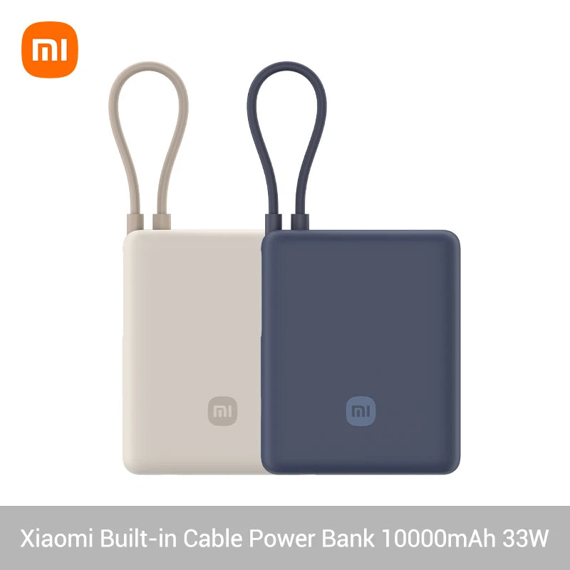 Xiaomi Power Bank 10000mAh 33W PB1033MI USB-C Carregamento rápido bidirecional Powerbank portátil de bolso.