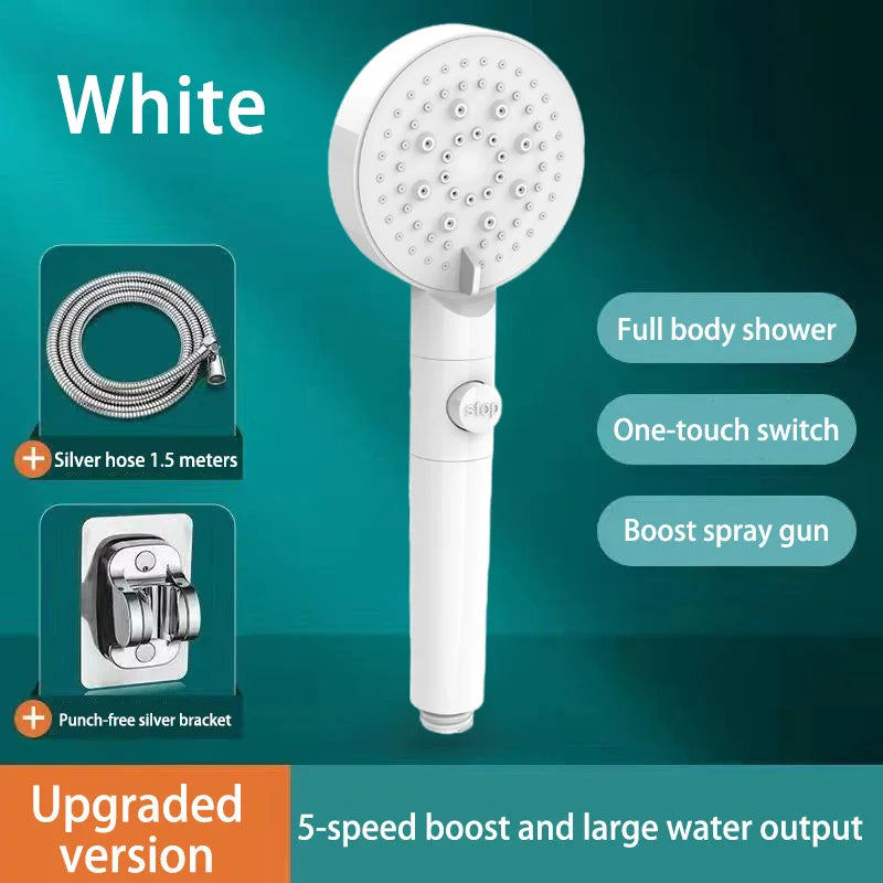 Chuveiro Xiaomi Boosting com 5 modos, ajustável, alta pressão