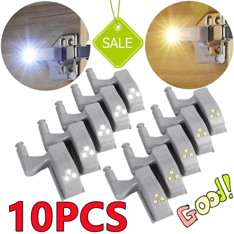 Lâmpada LED com dobradiça interna sem bateria, luzes para armários de guarda-roupa, luzes com sensor, quarto, cozinha, armário, lâmpada noturna